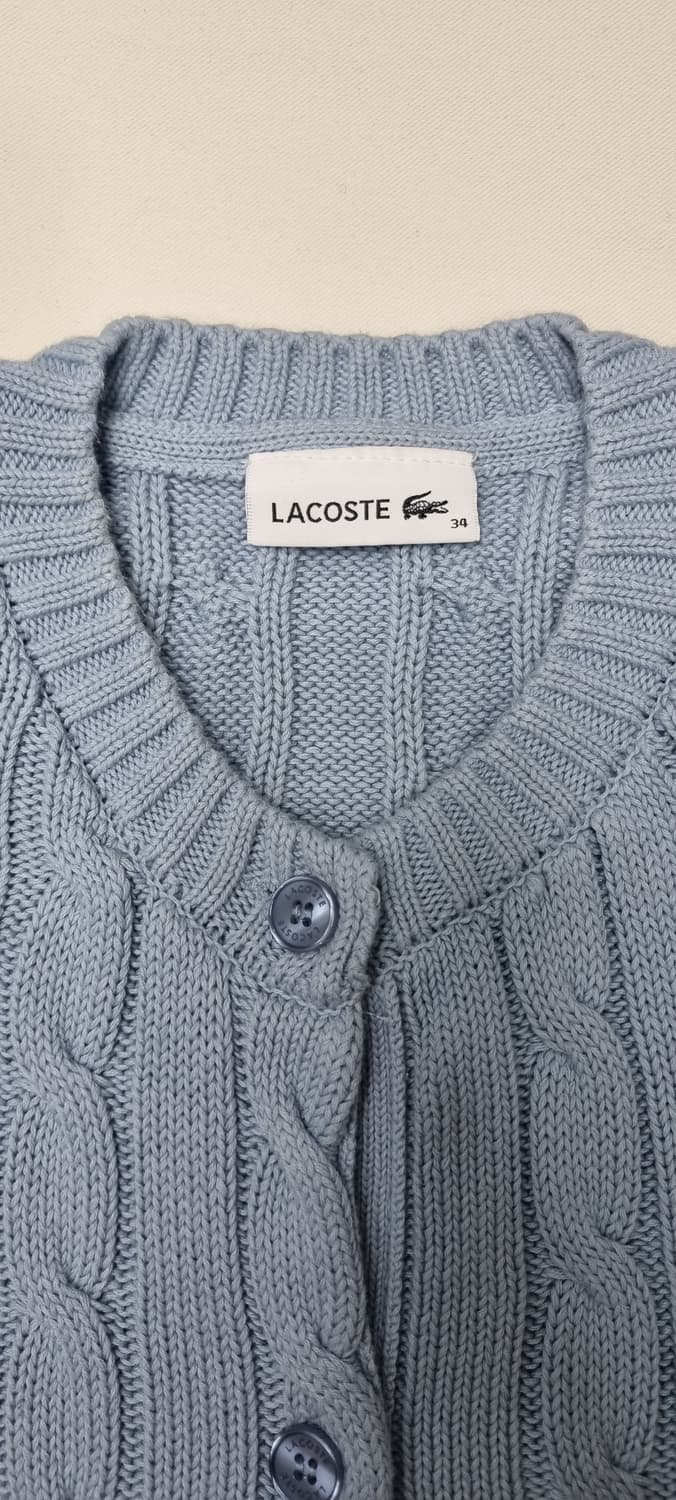 라코스테 케이블 반팔 가디건 34, S _ 여성 상품이미지9