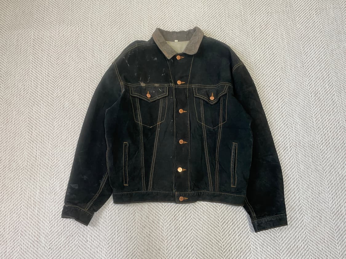 Pegabo 페가보 워셔블 스웨이드 트러커 재킷 J03404 상품이미지1