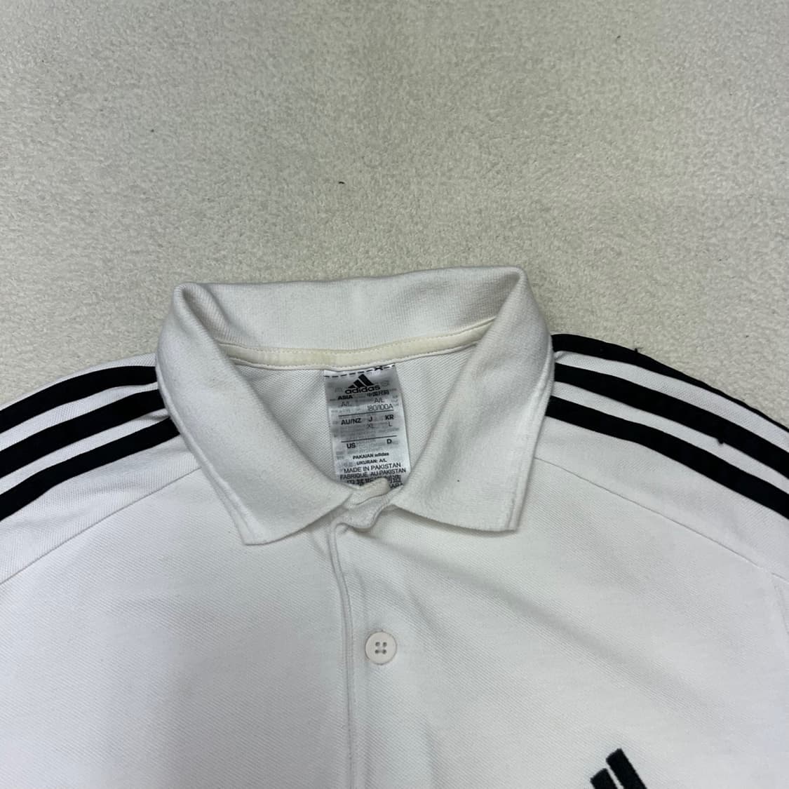 Adidas white collar T-shirts 상품이미지7