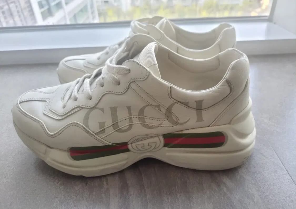 [정품] 구찌 라이톤 띠로고 스니커즈 260 상품이미지1