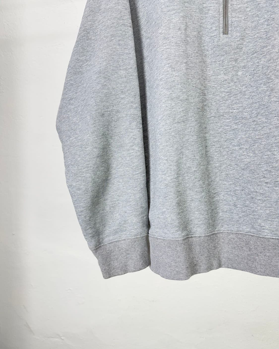 노아 그레이 헤더 하프 집업 스웨트 카라 자켓 상품이미지4