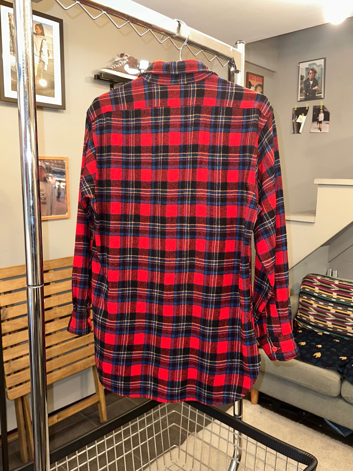 70’s Pendleton check flannel shirt 상품이미지9