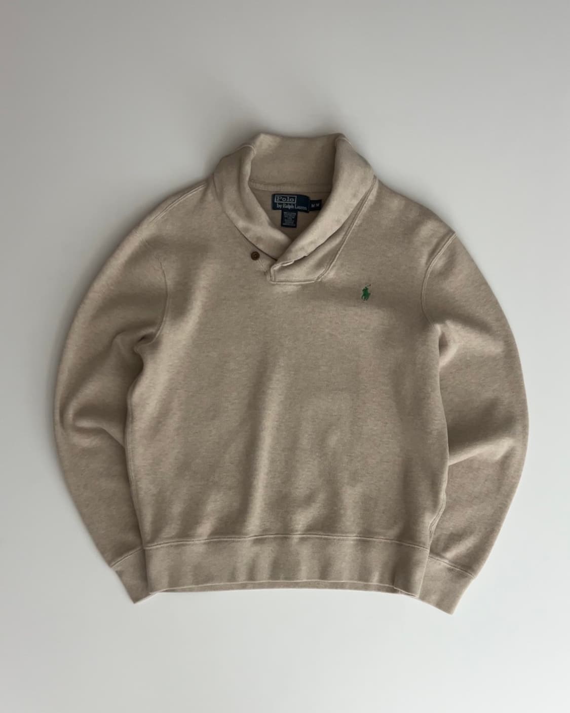 폴로 랄프로렌 베이지 숄카라 맨투맨 M 상품이미지2