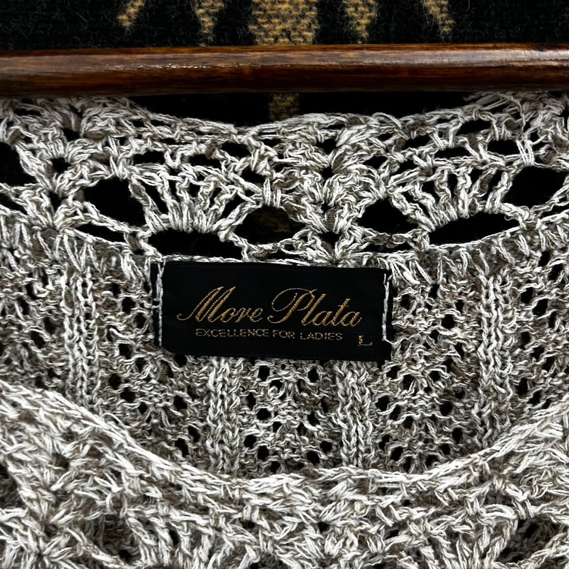 빈티지 보헤미안 코지 모리 버튼 레이스 뜨개 니트 베스트 K0130 상품이미지5