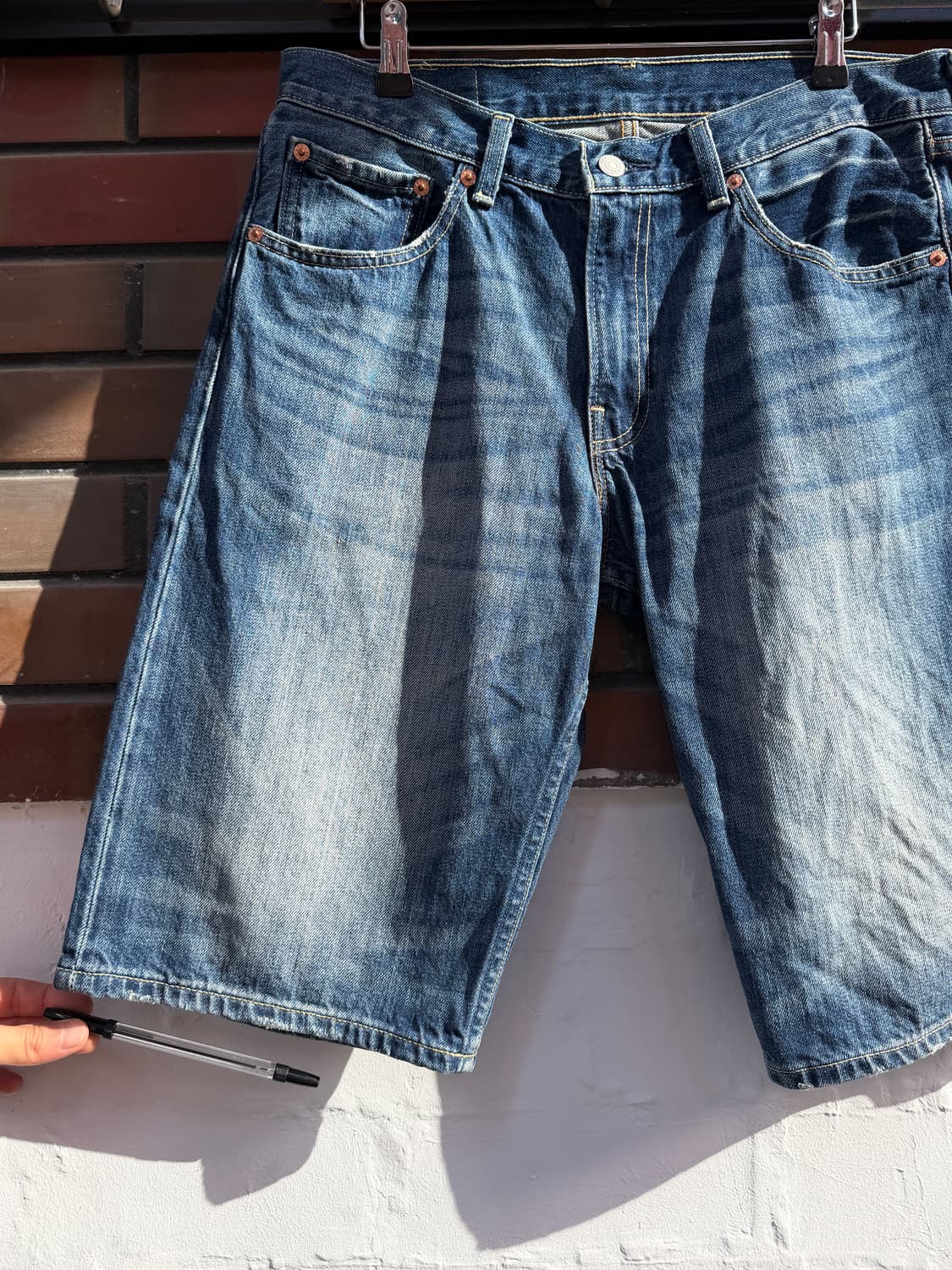 Levis 503 리바이스 루즈 스트레이트 데님 쇼츠 32x13 상품이미지3