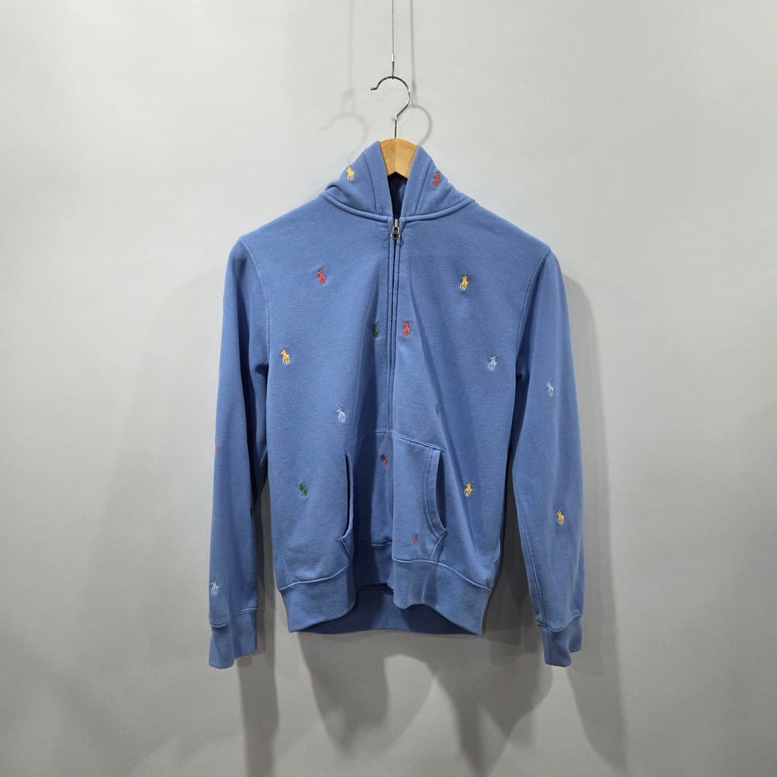 폴로랄프로렌 키즈 멀티자수 기모 후드집업 L(14/16)  상품이미지1