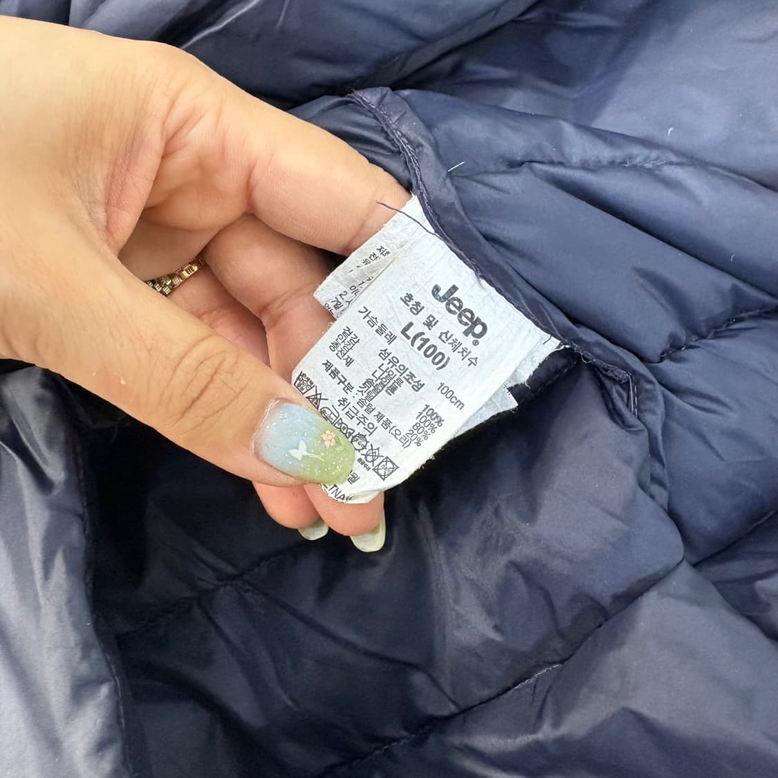 L(100) 지프 덕다운 경량 패딩 조끼 0615J1 상품이미지4