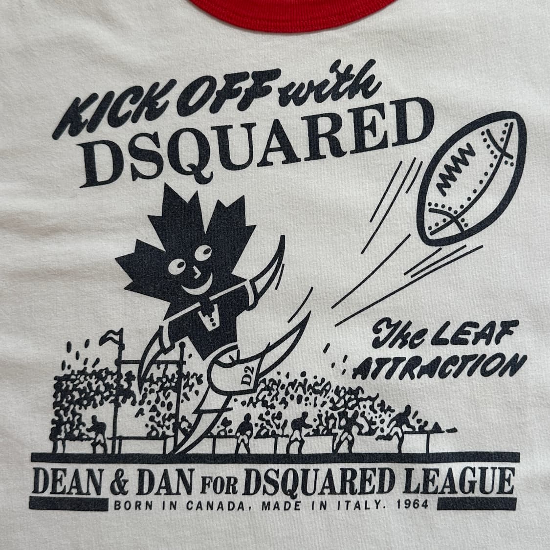 Dsquared2 printing ringer 1/2 tee 상품이미지3