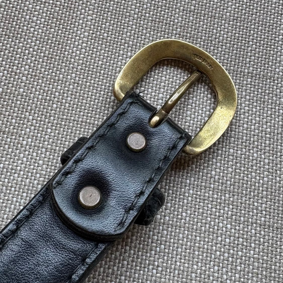 [34] 70s USA HARNESS HOUSE 블랙 스티어하이드 벨트 상품이미지8