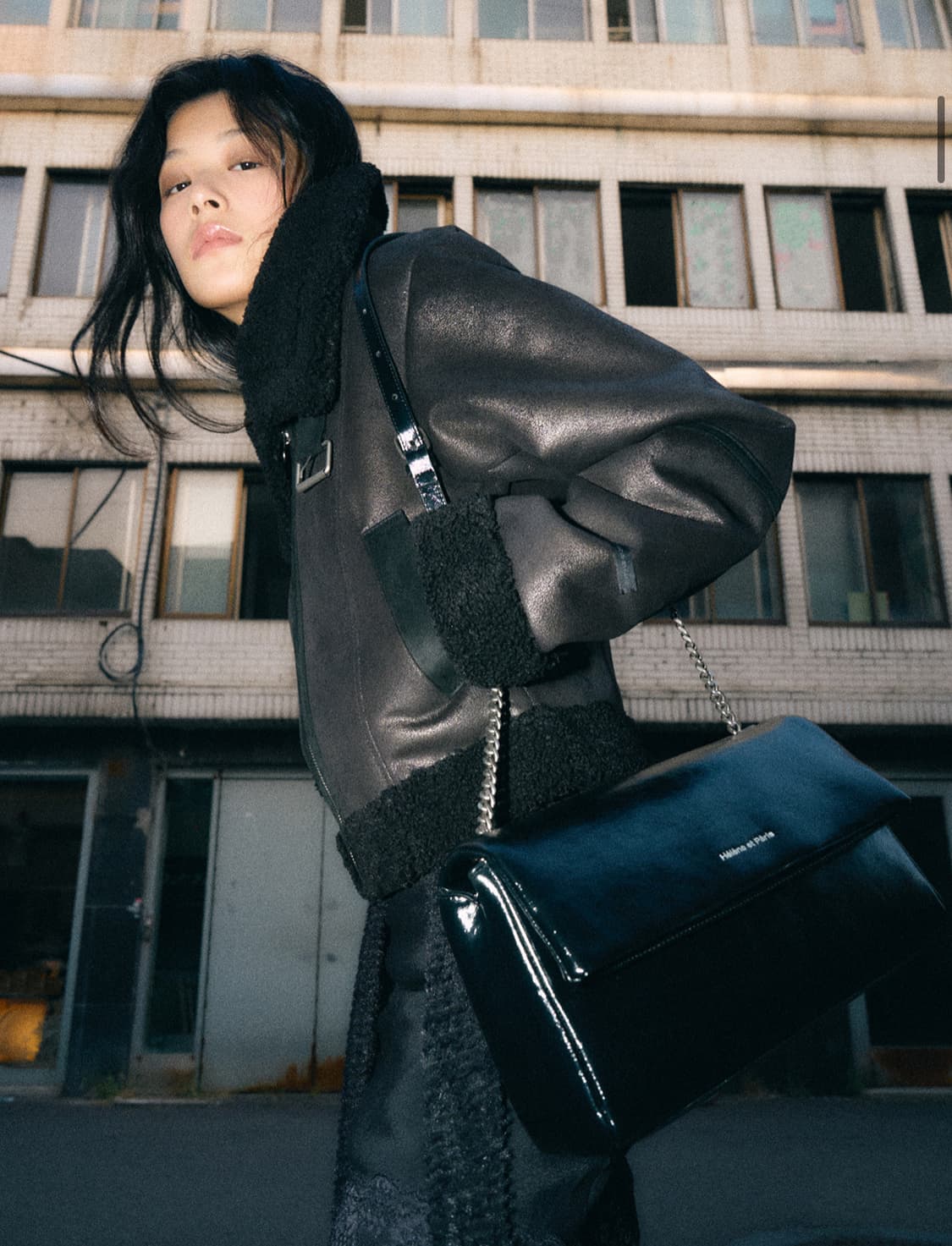 헬레네파리스 피티드 스웨이드 무스탕 상품이미지3