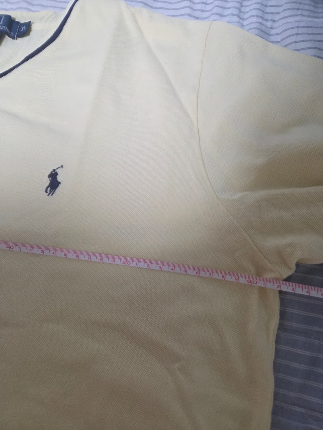 폴로랄프로렌 연노랑 브이넥 반팔티 상품이미지5