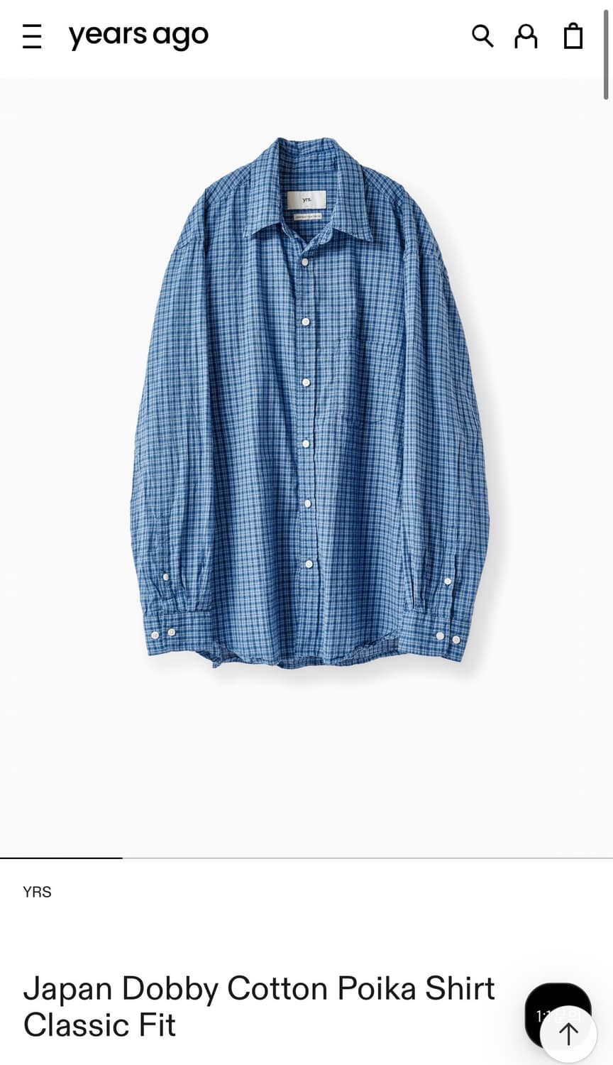 years ago Japan Dobby Cotton Poika Shirt 상품이미지1