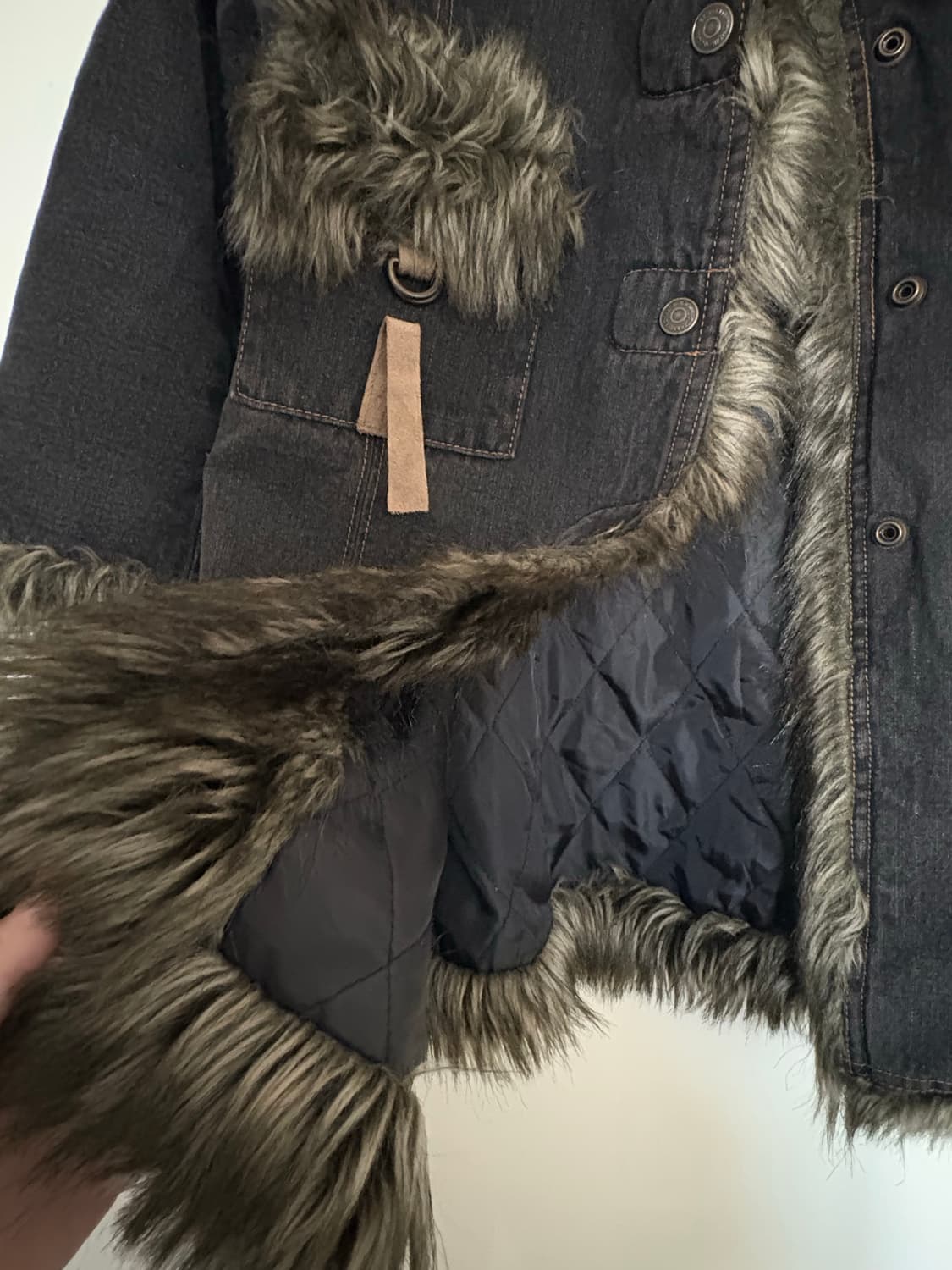 빈티지 y2k 모리 퍼자켓 상품이미지3