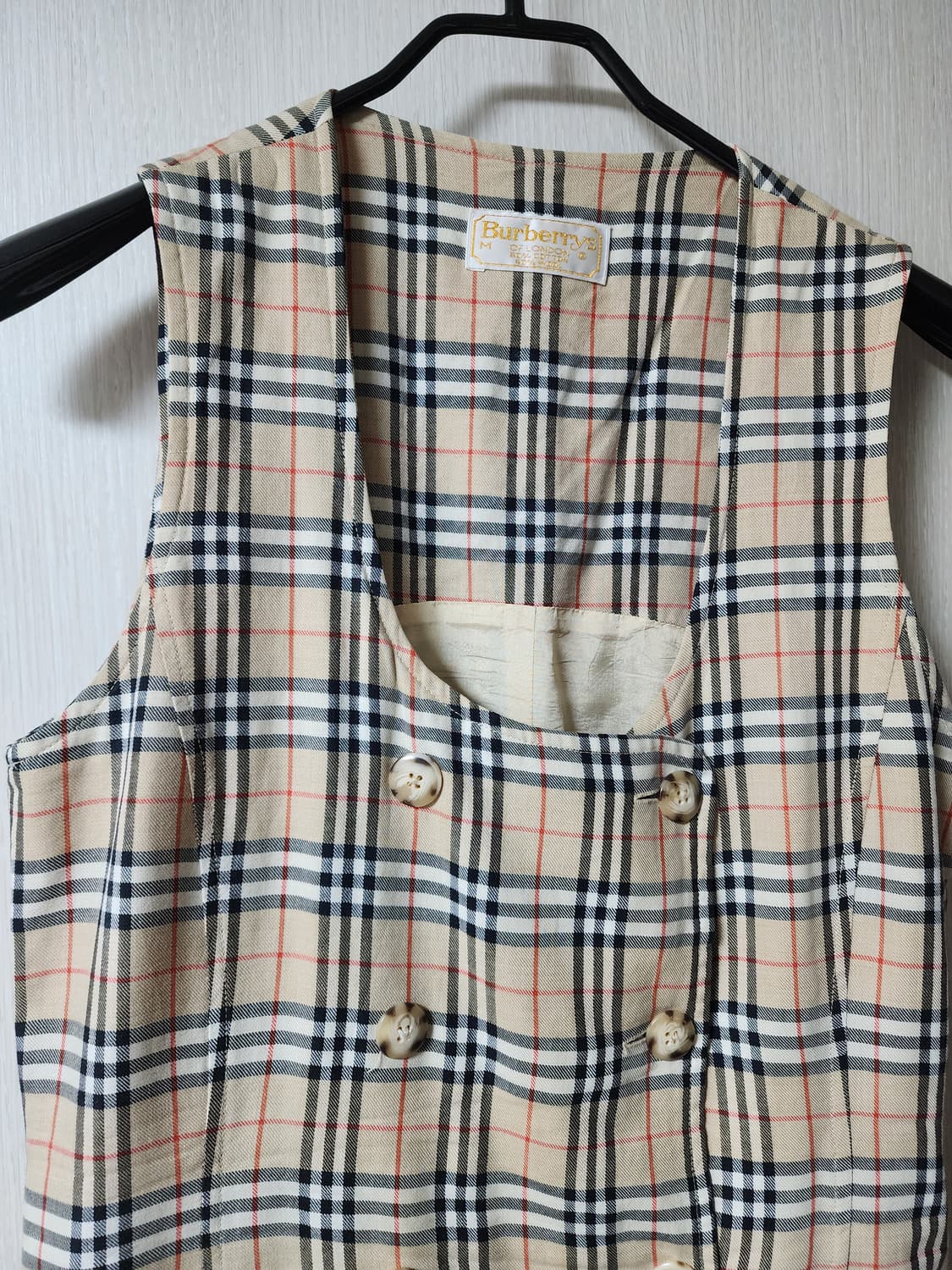 (정품) Burberry 버버리 노바체크 슬리브리스 원피스 상품이미지4