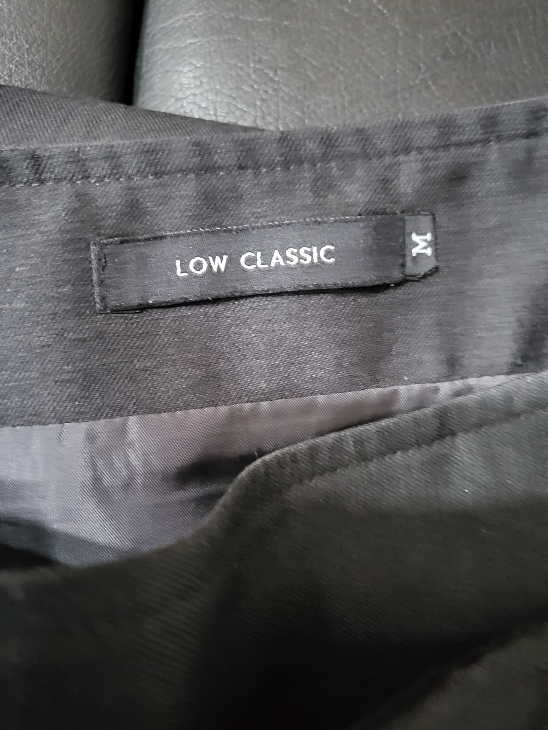 로우 클래식 언발란스 랩 스커트 상품이미지6