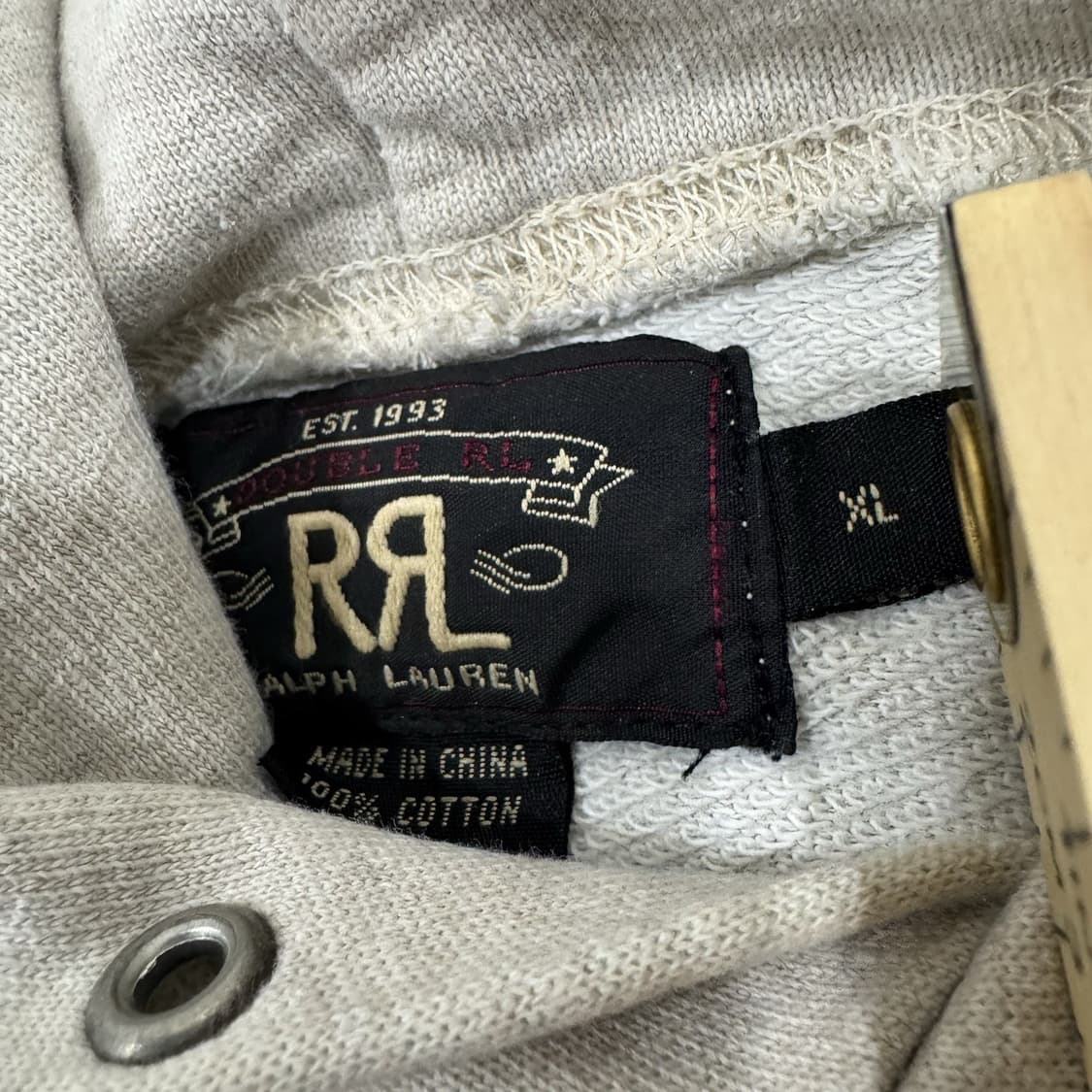 10s RRL 더블알엘 인팬트리 트레이닝 후드티 그레이 상품이미지4