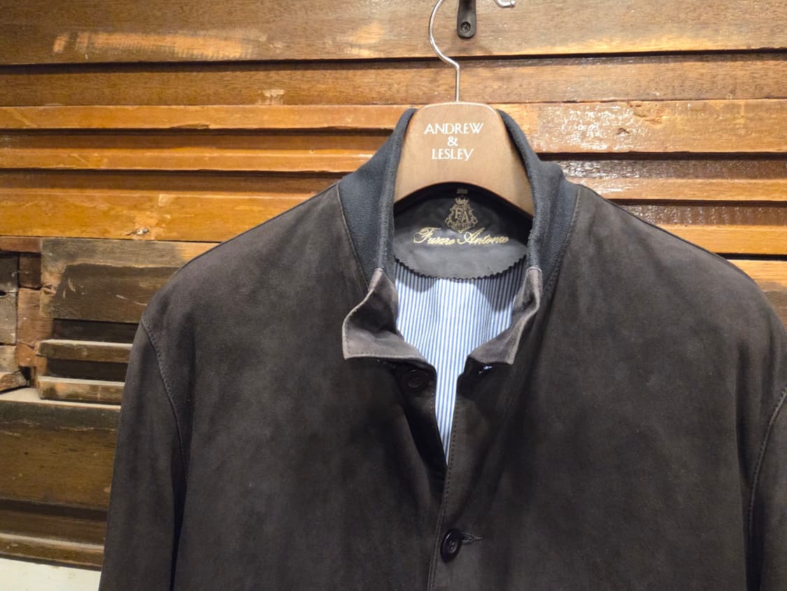 이탈리아 브랜드 FUSARO ANTONIO 스웨이드 해링턴자켓 상품이미지2