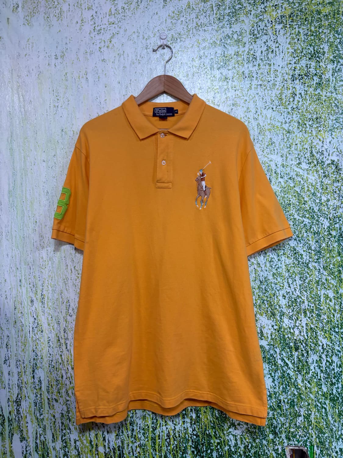 폴로 멀티 빅포니 치프키프 옐로우 오렌지 반팔 카라 티셔츠 XL 상품이미지6