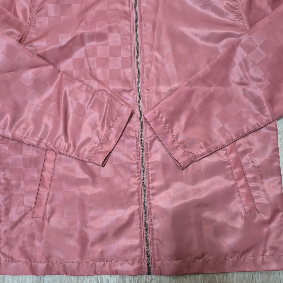 스투시 인터내셔널 체커보드 사틴 코치자켓 M(95) 상품이미지3