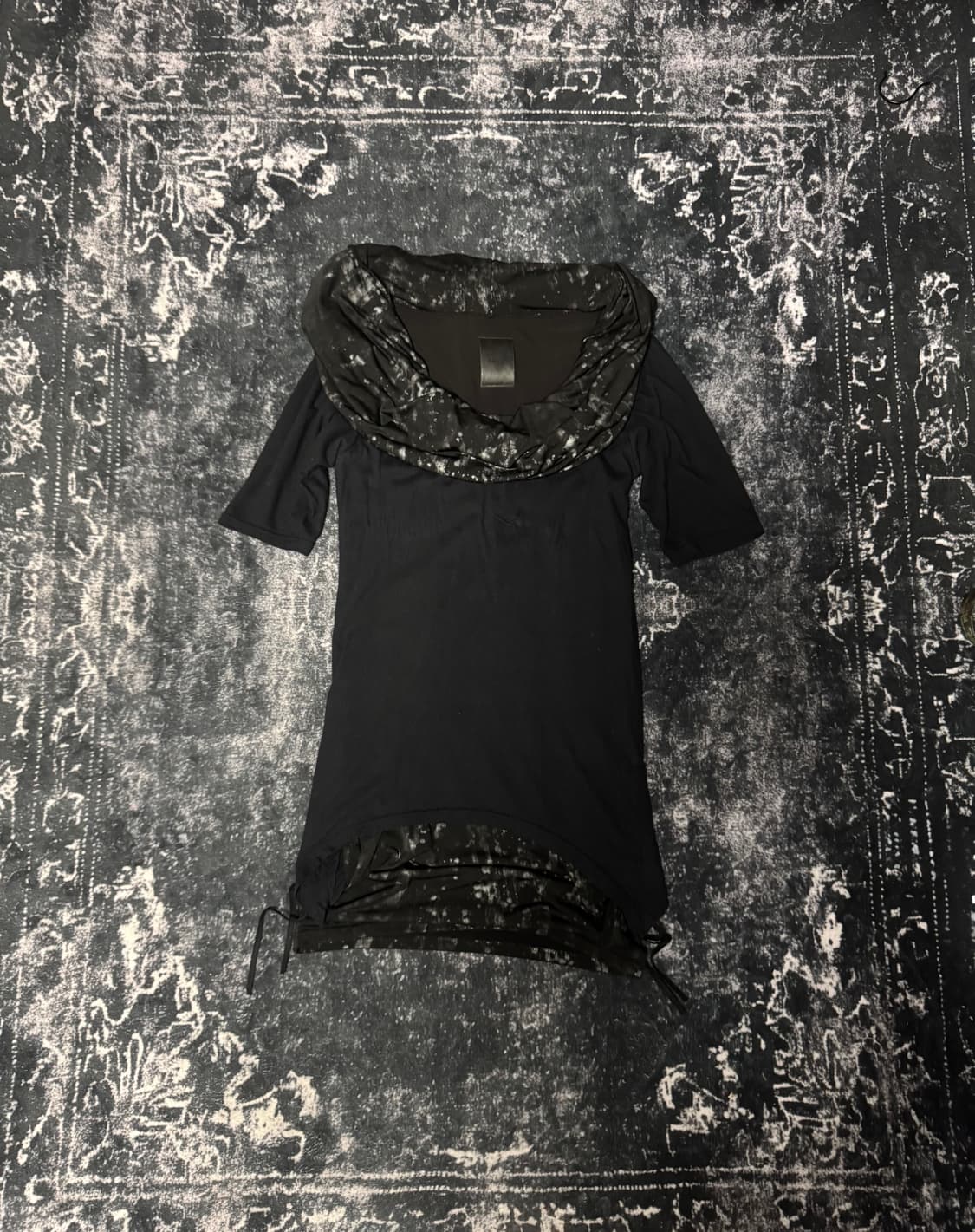 Midas drape design black T-shirt 상품이미지1