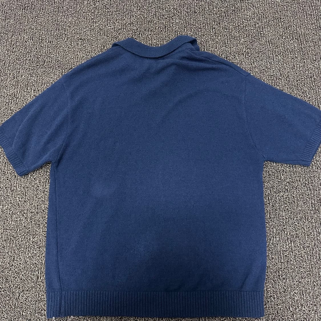 YALE 예일 니트 반팔티셔츠 네이비 L 상품이미지4