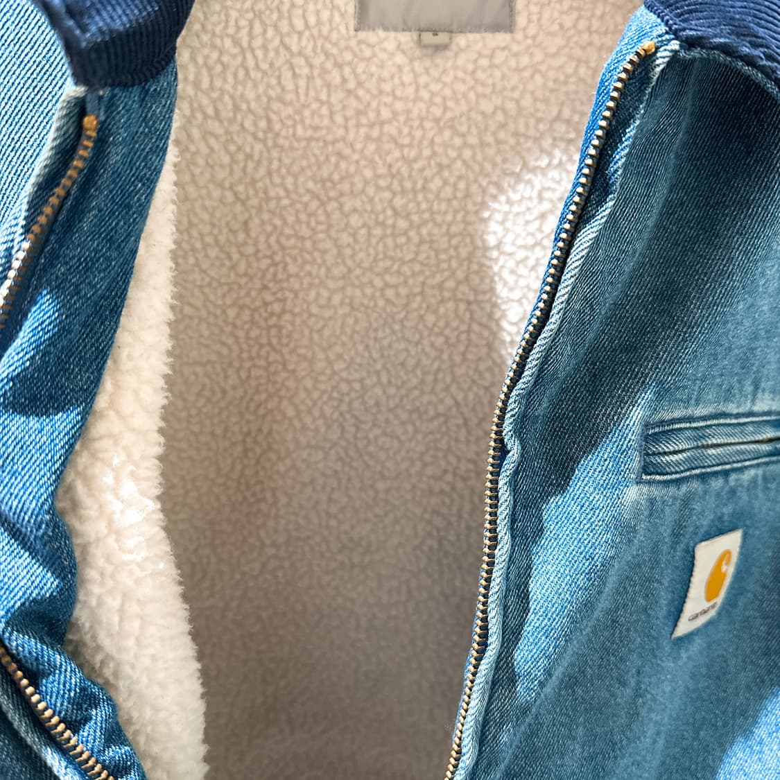 (정품/새상품) carhartt 칼하트 남성 데님 집업 디트로이트 자켓  상품이미지4