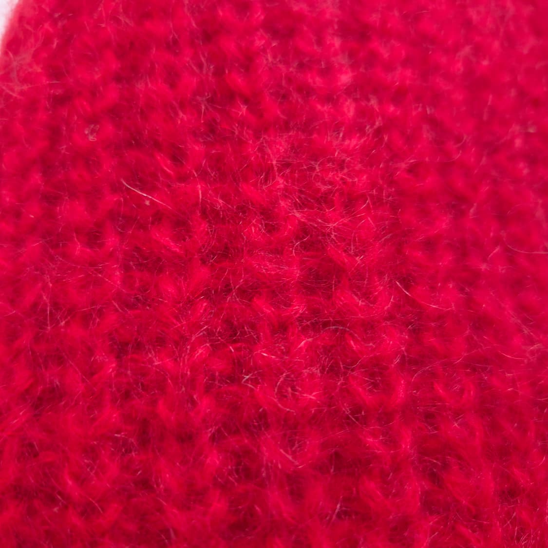 레드 울 벌키 오프넥 루즈핏 니트 스웨터 상품이미지7