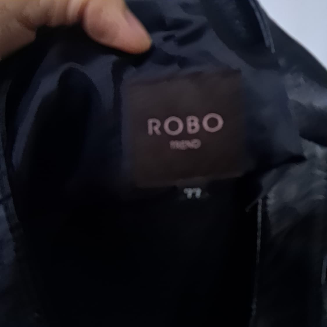 로보 블랙 가죽 노카라 양가죽자켓 55~66 상품이미지6