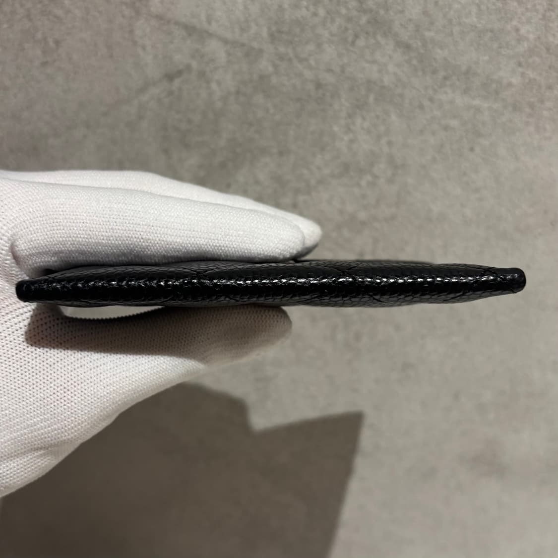 S OS사이즈 샤넬 클래식 캐비어 카드지갑 블랙 (내장칩) 상품이미지6