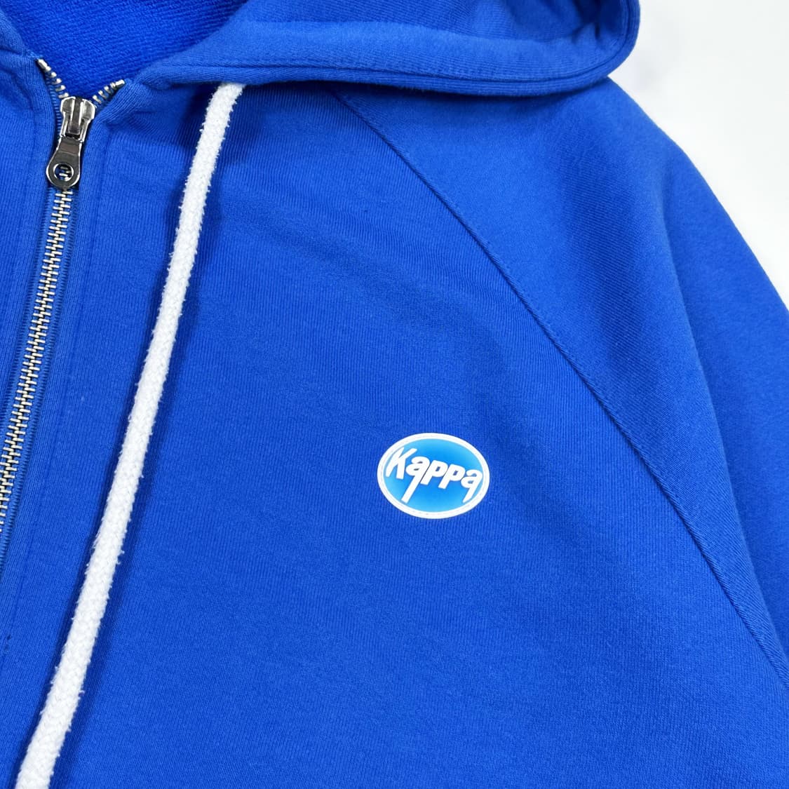 카파 어센틱 블루 백로고 헤비 후드집업 (실측 XL) 상품이미지3