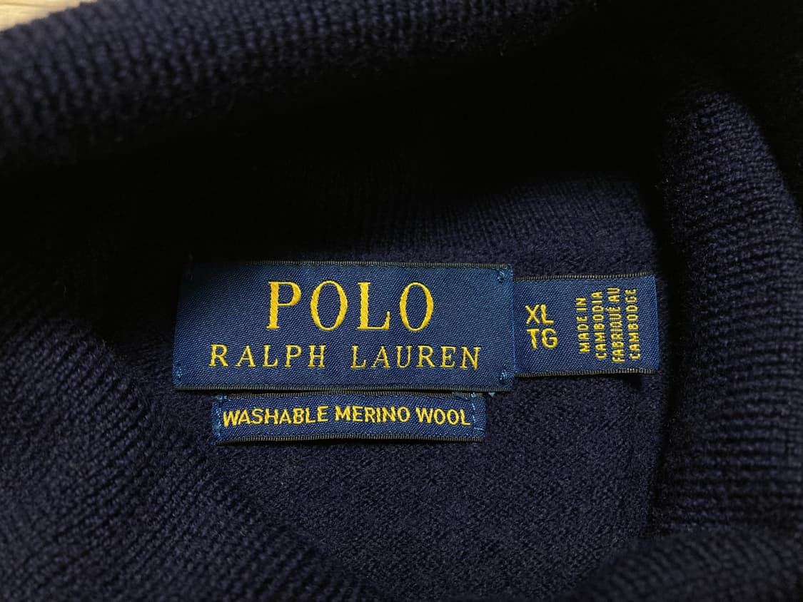 폴로 터틀넥 니트 100(XL) 판매 상품이미지5