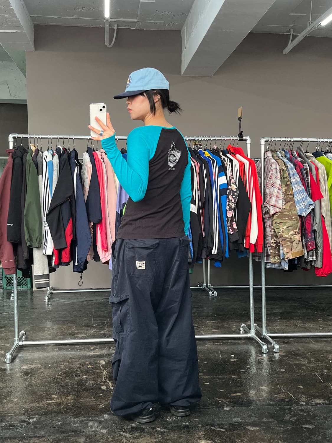 할리데이비슨 래글런 롱슬리브 티셔츠 상품이미지5