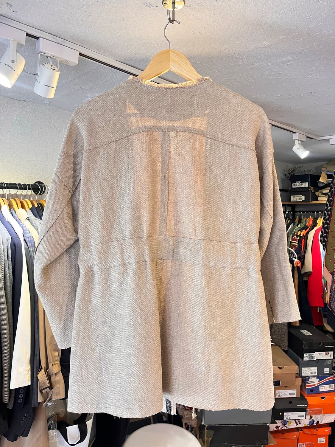 타임 텍스쳐 벨티드 자켓 (F) 상품이미지2