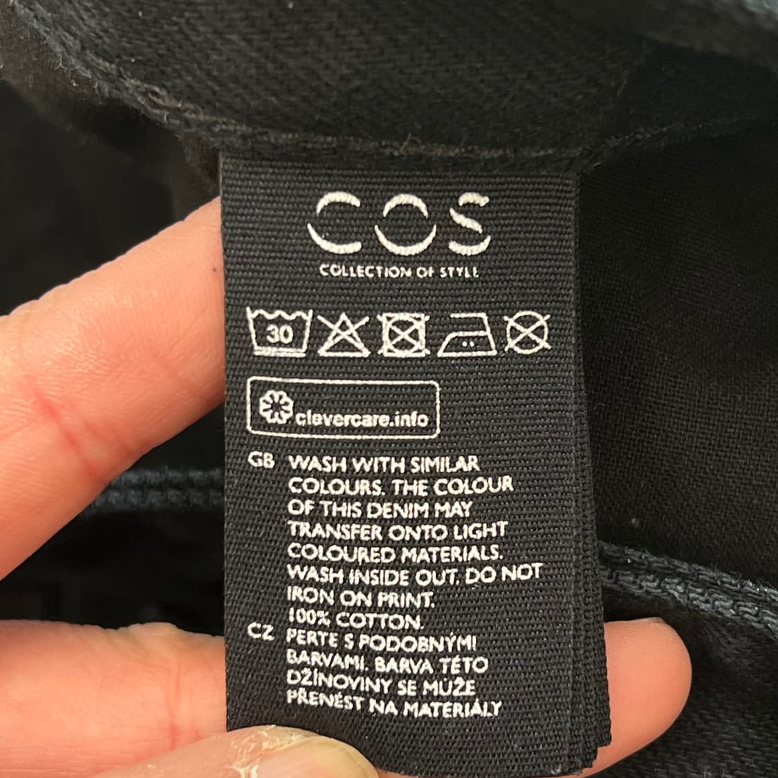 코스 흑청 데님팬츠 r3465 상품이미지7