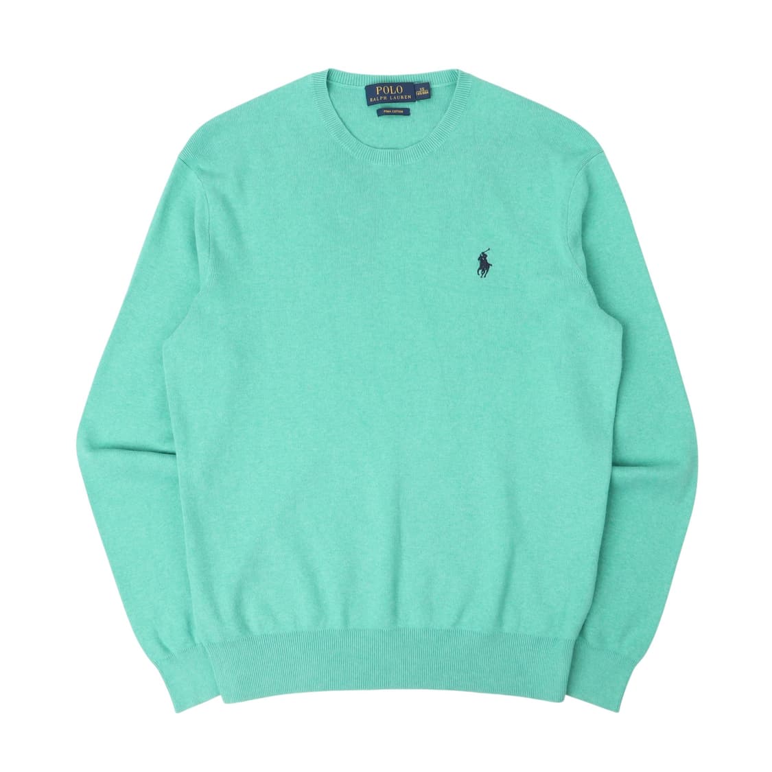 폴로 랄프로렌 민트 피마코튼 라운드 니트 상품이미지1
