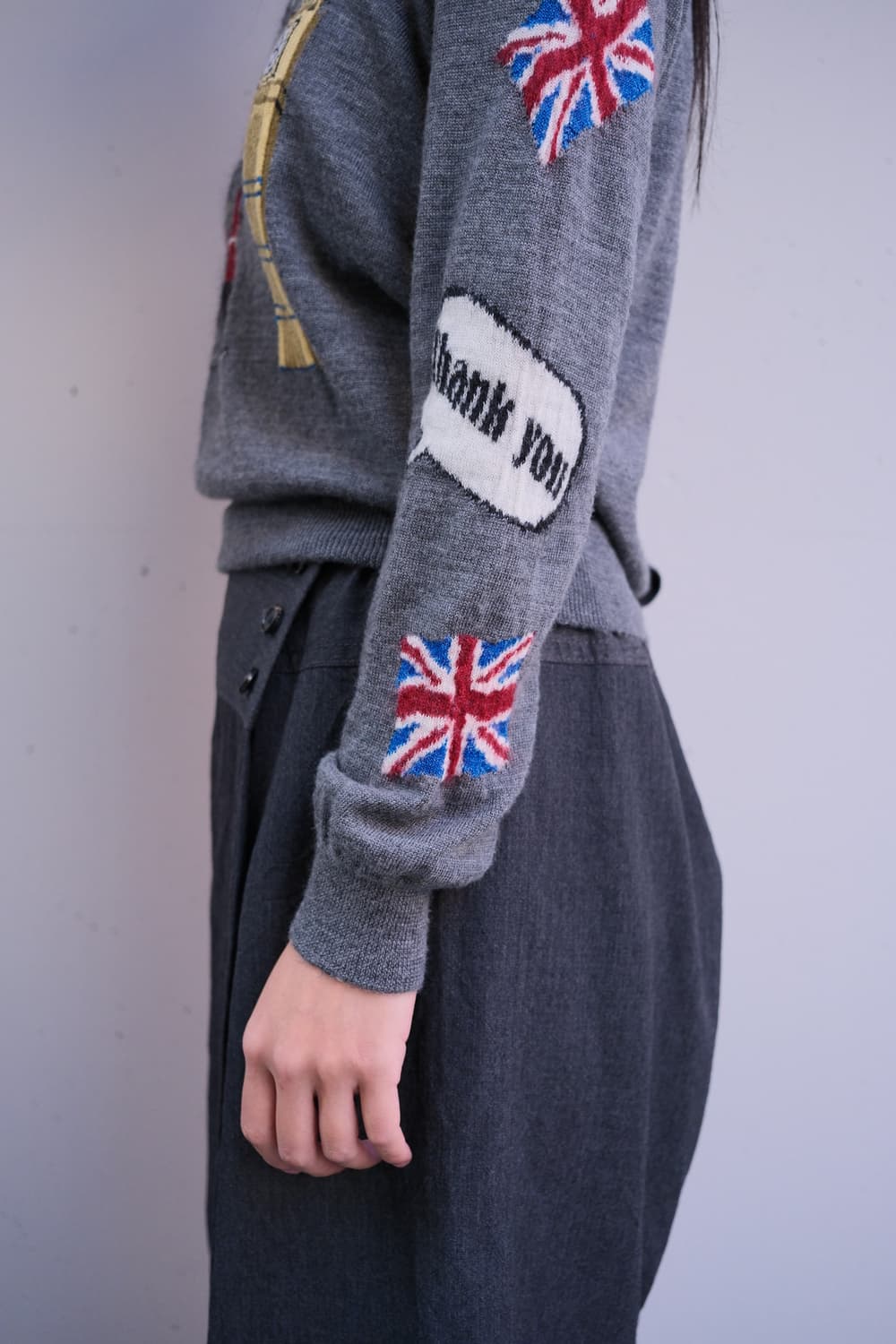 UK back button knit top 상품이미지3