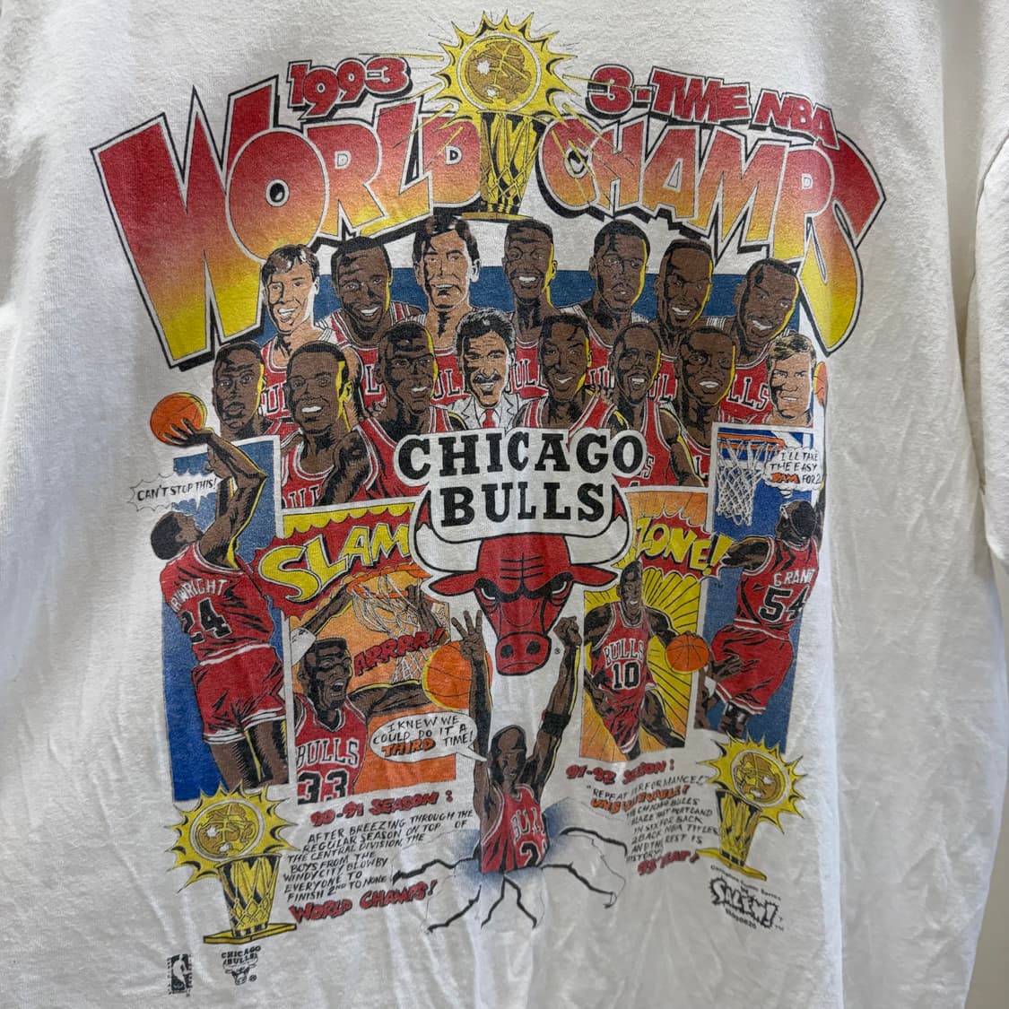 90s Vintage NBA Chicago Bulls Tshirt 상품이미지2
