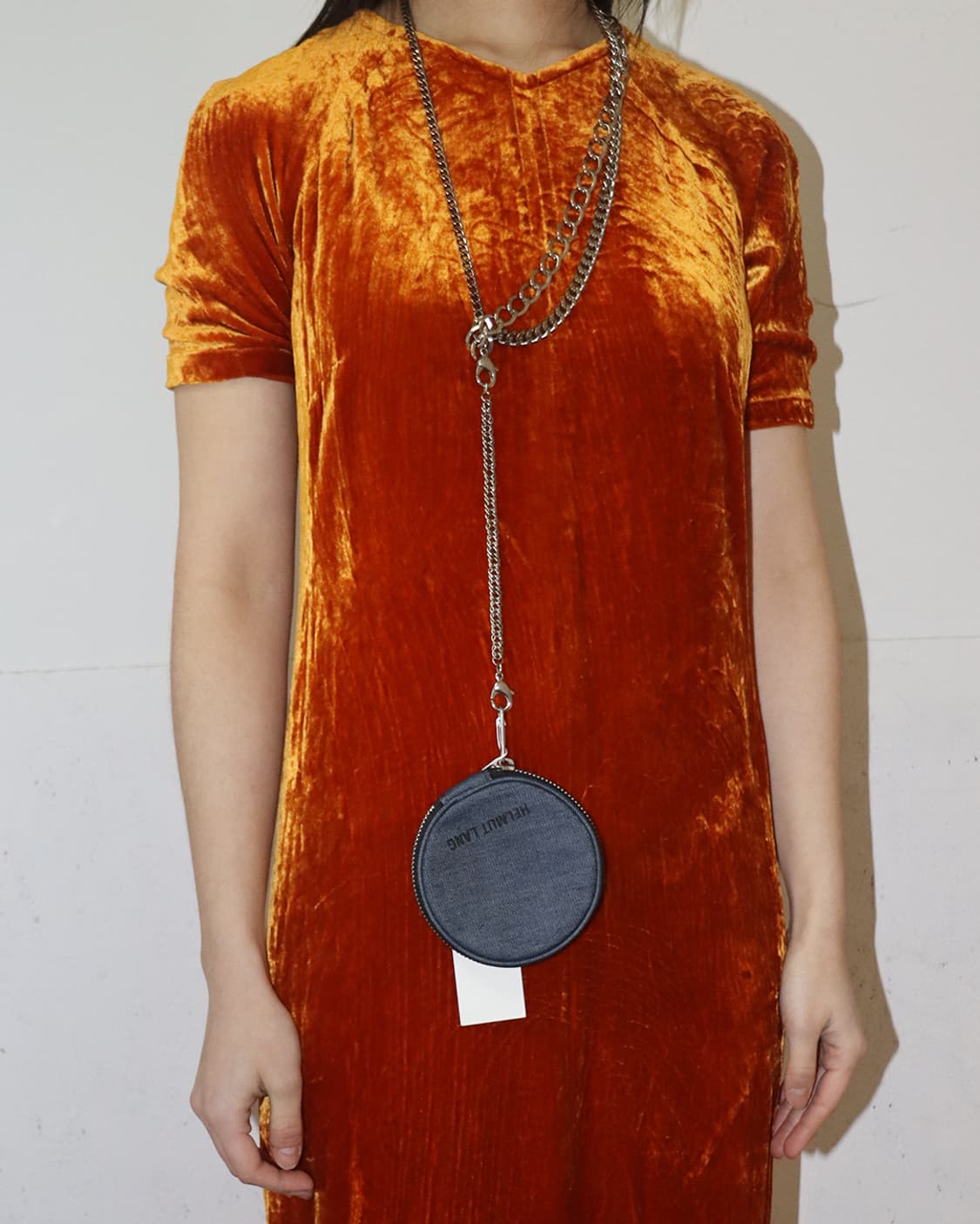 헬무트 랭 쓰리 체인 네크리스 with 데님 파우치 상품이미지1