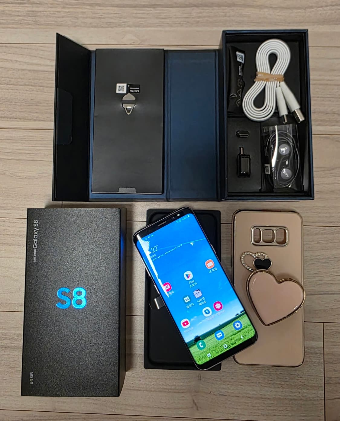 삼성 갤럭시 S8 오키드 그레이 색상 64GB (풀박) 상품이미지4