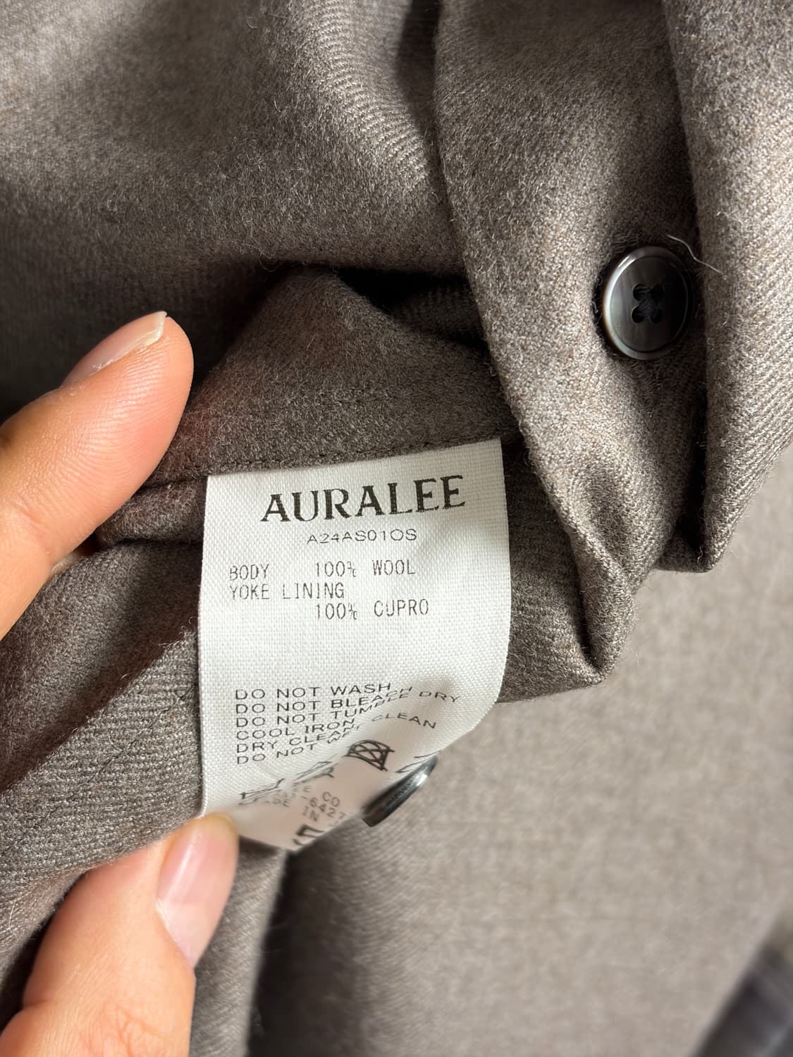 오라리 24fw 슈퍼라이트 울셔츠 5사이즈 상품이미지3