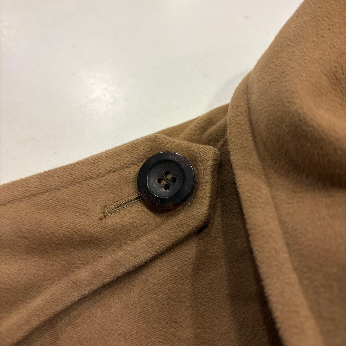 [46] 구찌 빈티지 스웨이드 벨티드 사파리 자켓 B387 상품이미지7