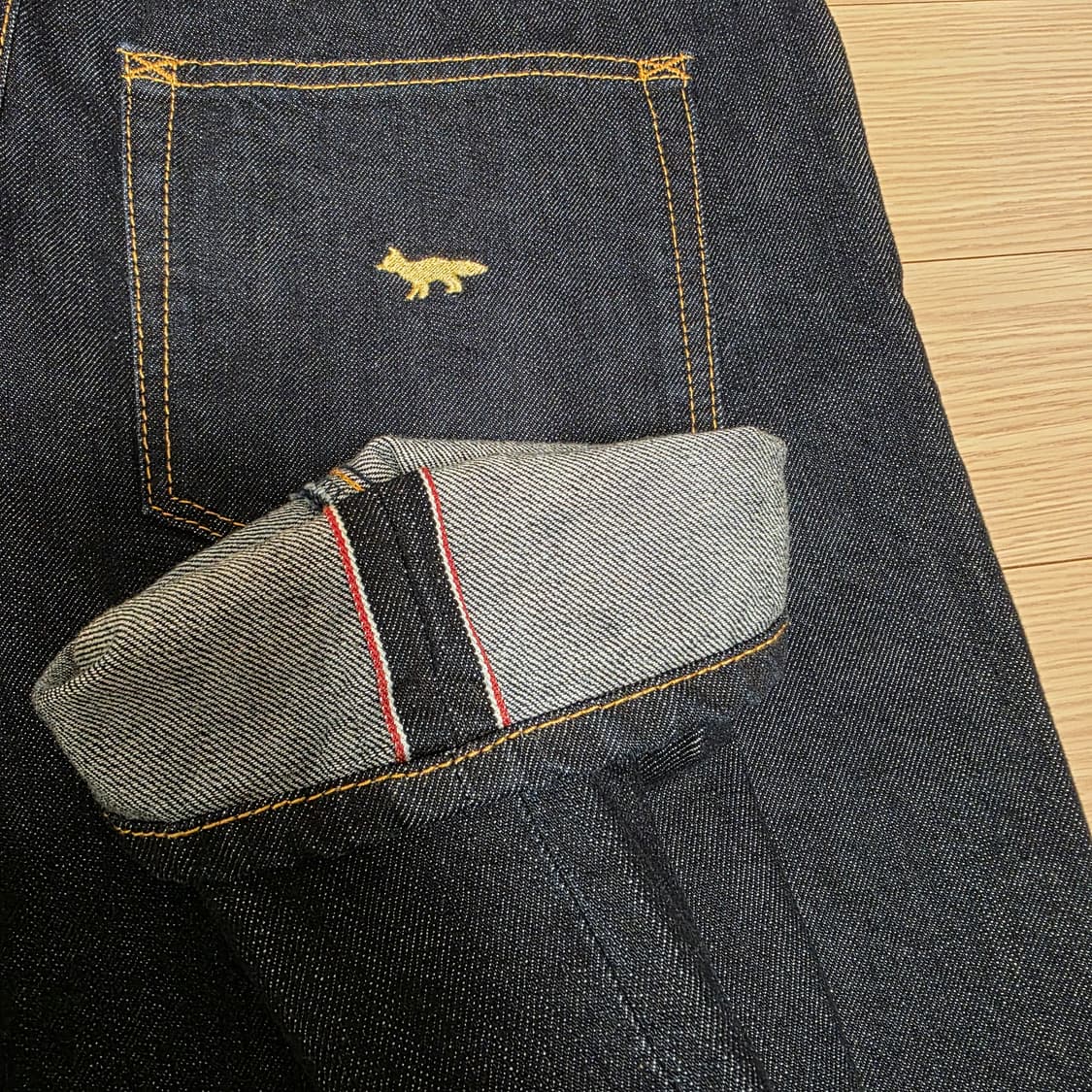 메종키츠네 폭스 자수 셀비지 31사이즈 상품이미지5