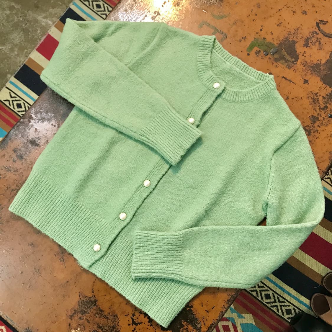 Vtg 빈티지 민트 라운드넥 가디건 여성 55 66 상품이미지2