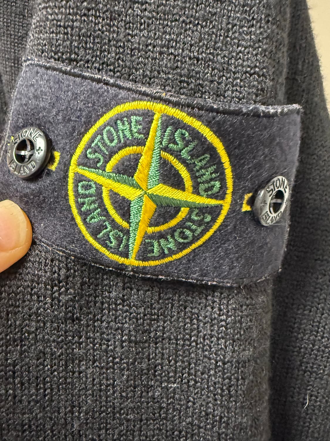 스톤아일랜드 니트후드집업 XL 상품이미지3