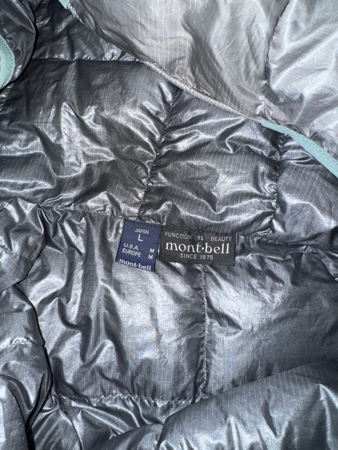 90s 몽벨 경량 패딩 L 상품이미지4
