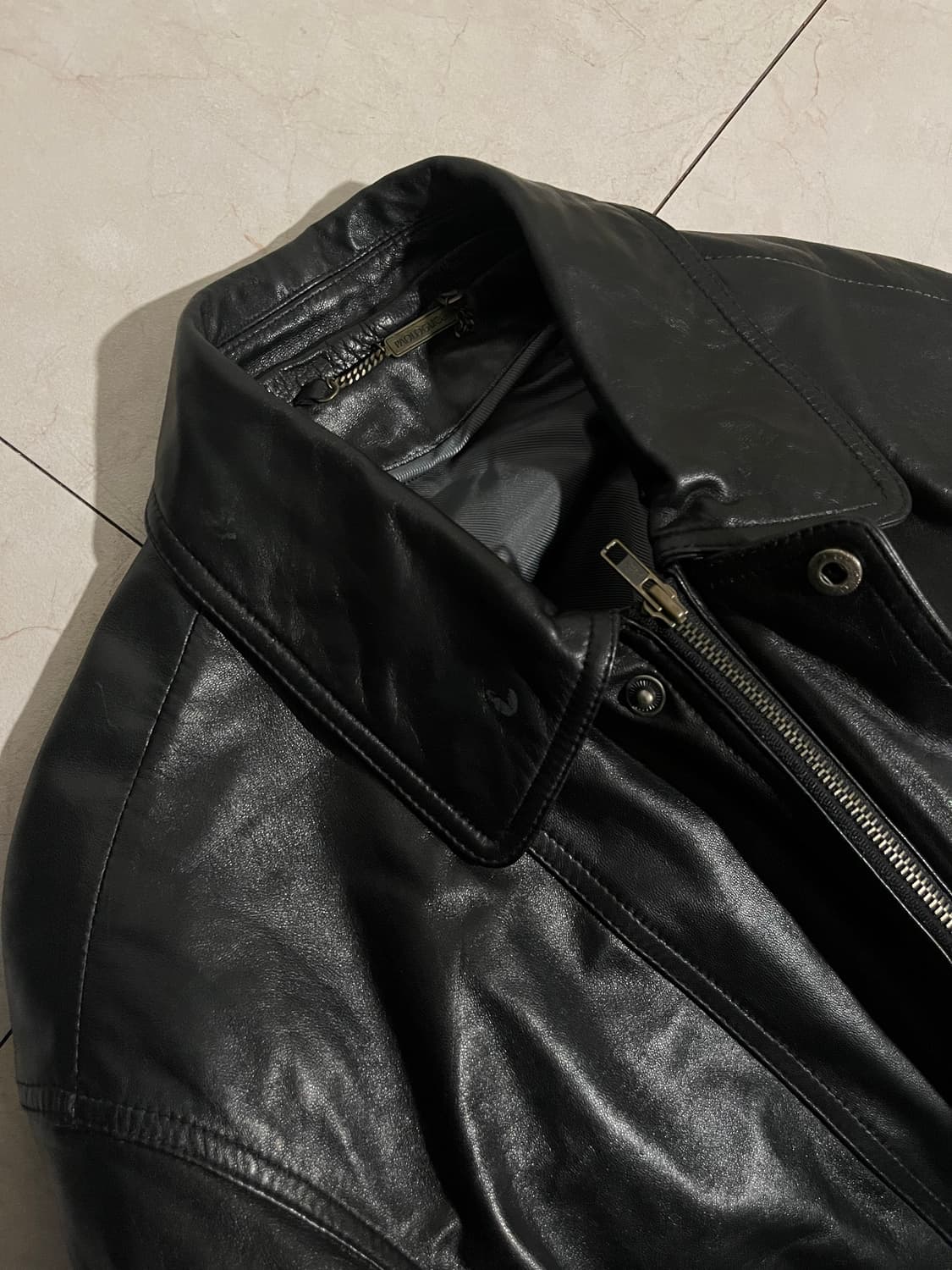 (장문주의) 파올로 구찌 램스킨 코트 L 상품이미지8