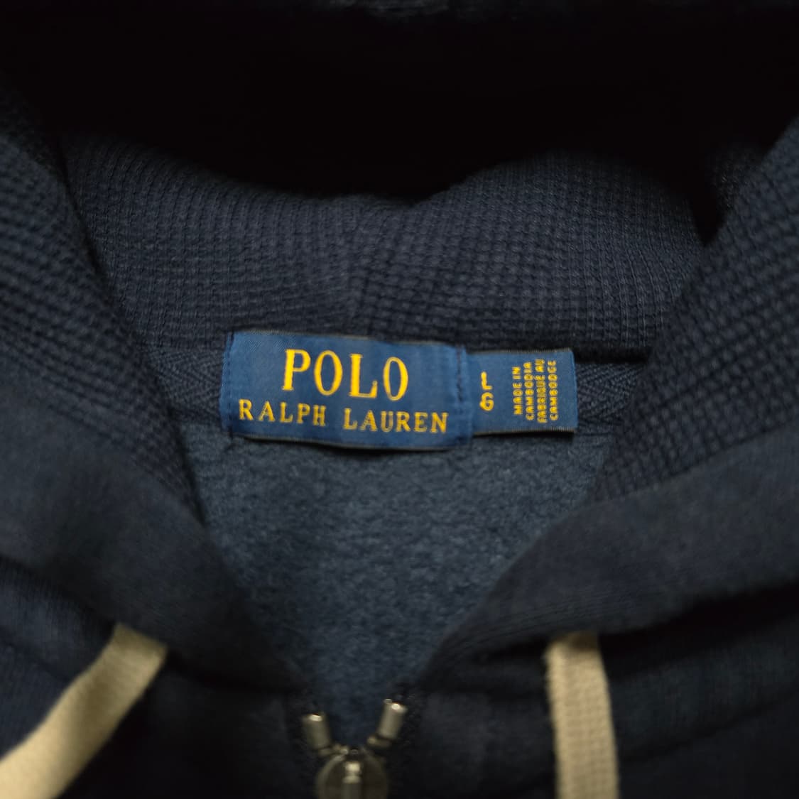 L 폴로랄프로렌 써멀 후드 집업 네이비 상품이미지3
