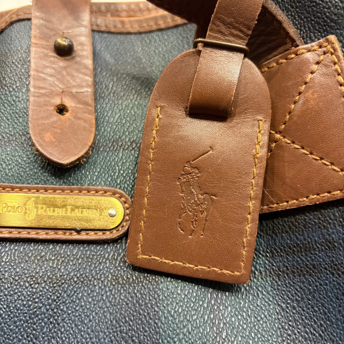 폴로 랄프로렌 블랙와치 체크 토트백 상품이미지5