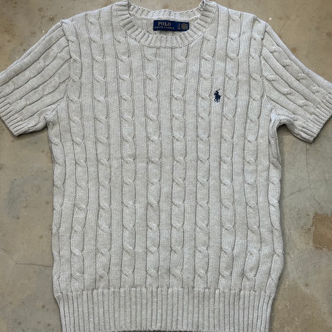🫶🏻 폴로랄프로렌 여성용 Ivory 반팔 니트 🫶🏻 상품이미지1