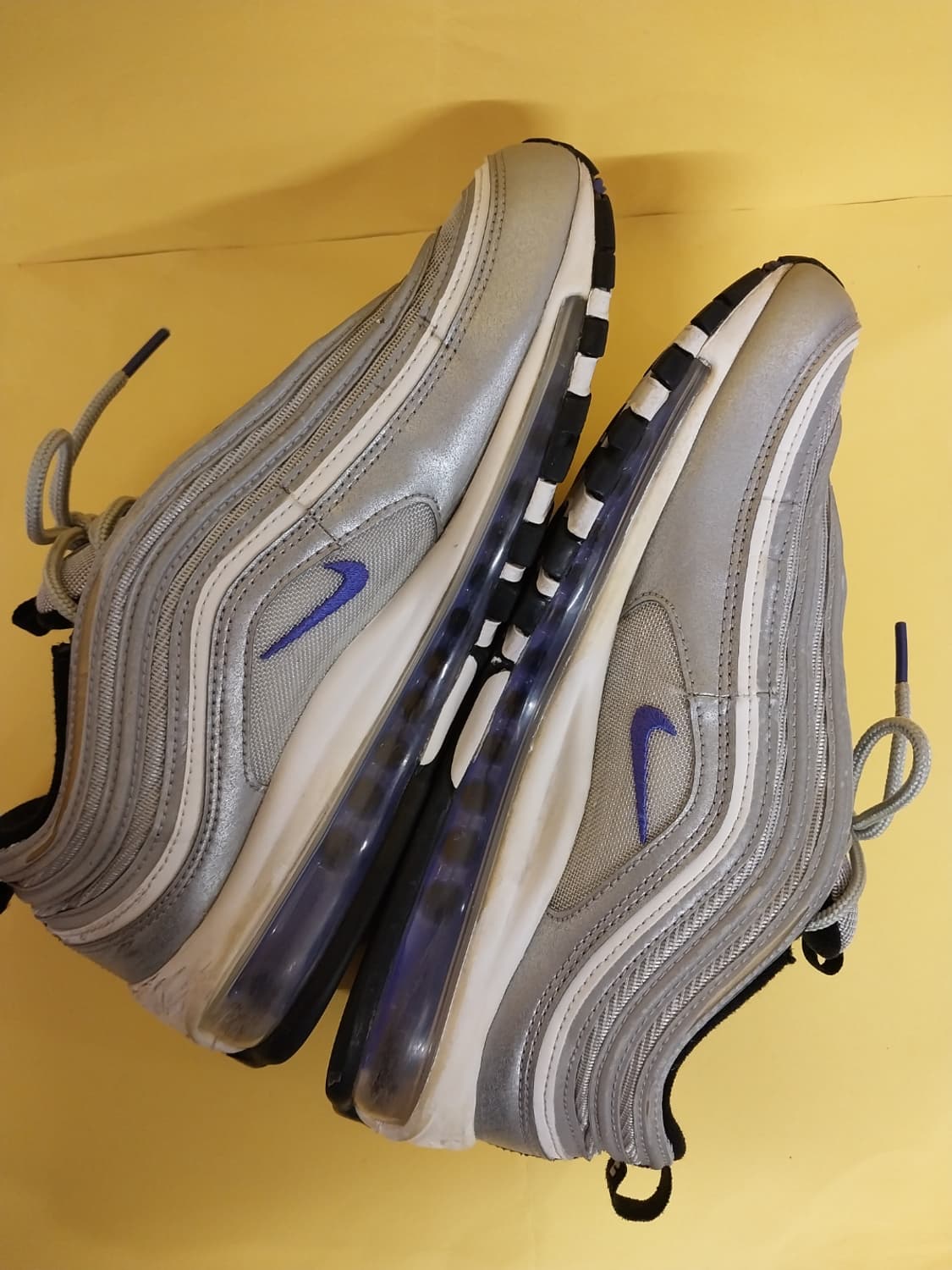 남성 나이키 에어맥스 97 메탈릭실버 페르시안 바이올렛 운동화 (260) 상품이미지6